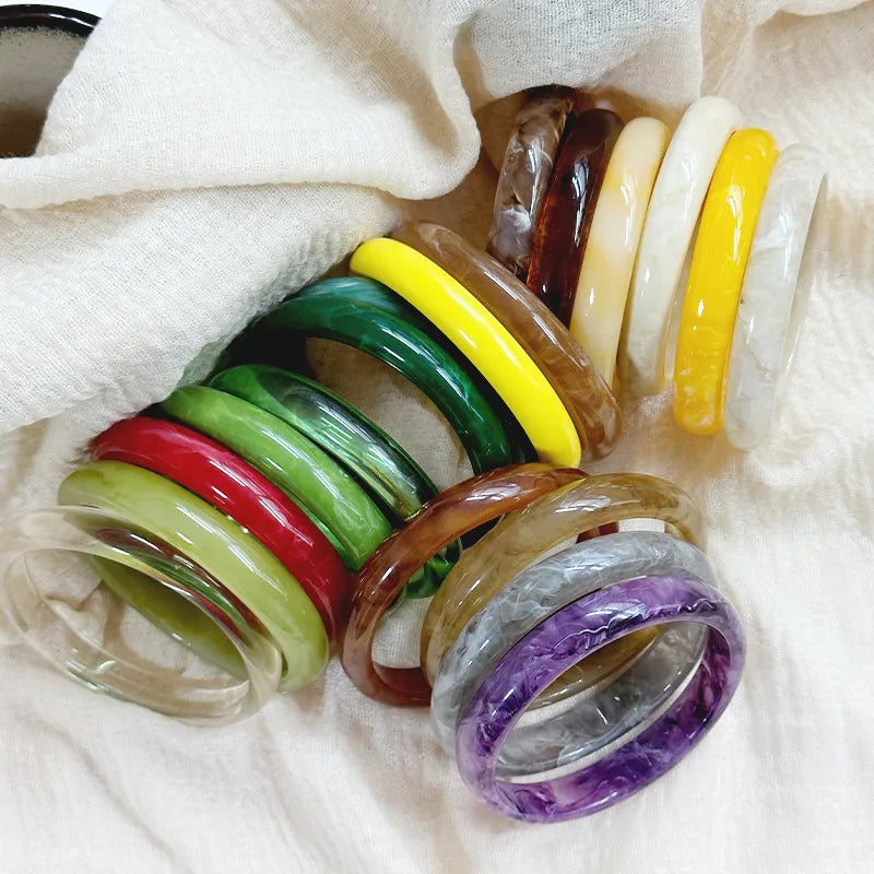 Elevate Your Style with Our Autumn-Winter Gradient Transparent Bracelets