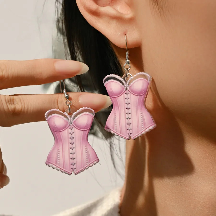 Elevate Your Style with Our Acrylic Swimsuit Print Ladies' Earrings