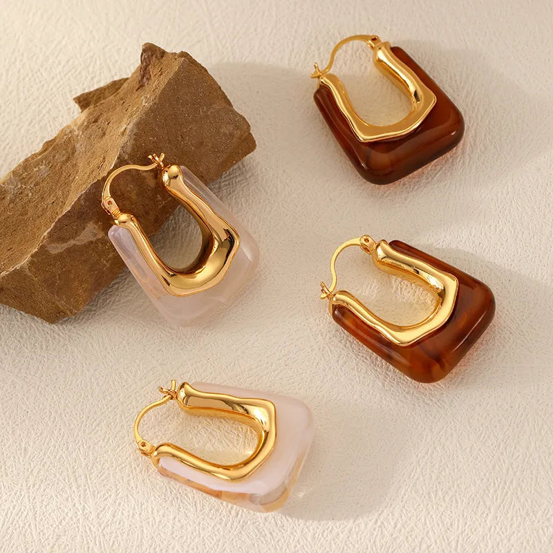 Elegant U-Shaped Acrylic Earrings: A Must-Have for Every Jewelry Lover