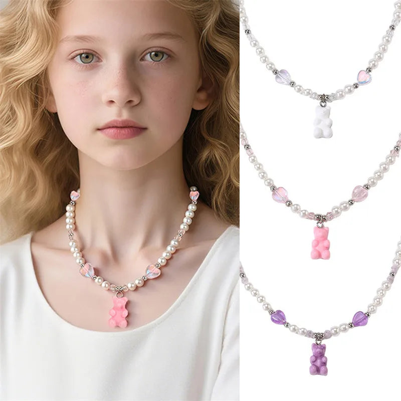 Elevate Your Style with the Bohemian Pearl Necklace Featuring a Bear Pendant
