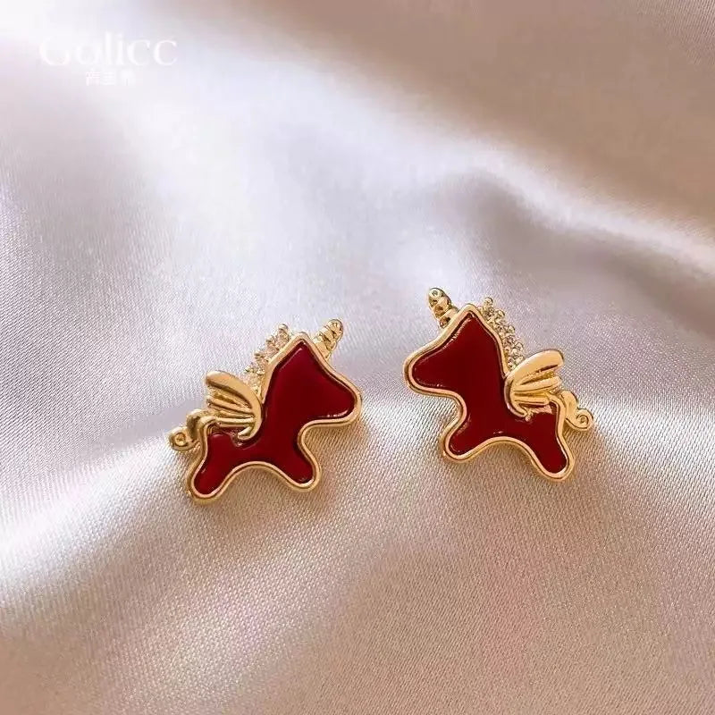 Elevate Your Style with Imitation Gold Plated Rhinestone Stud Earrings