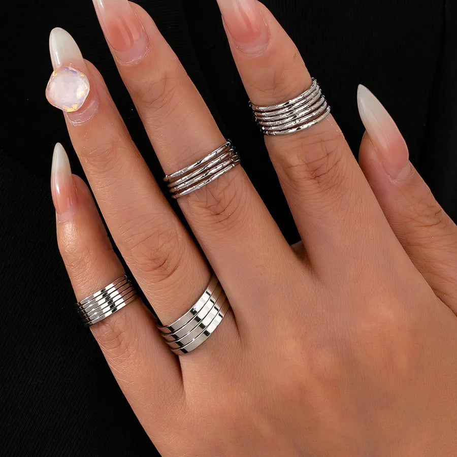 Elevate Your Style with the Minimalist Design Multi-Layer Ring Set