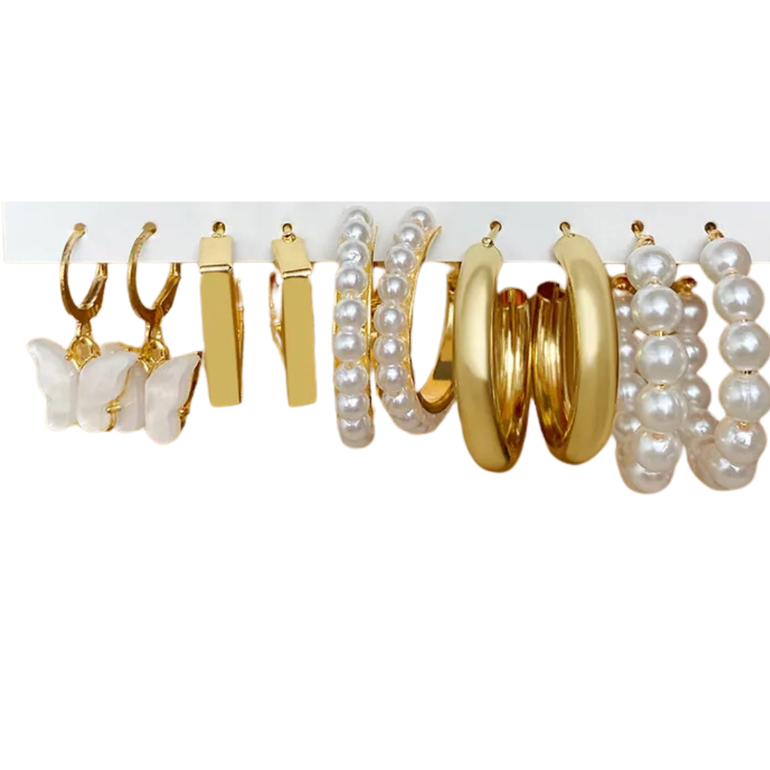 flavouredlove 5 pairs Combo Earrings for Women - FLA1066