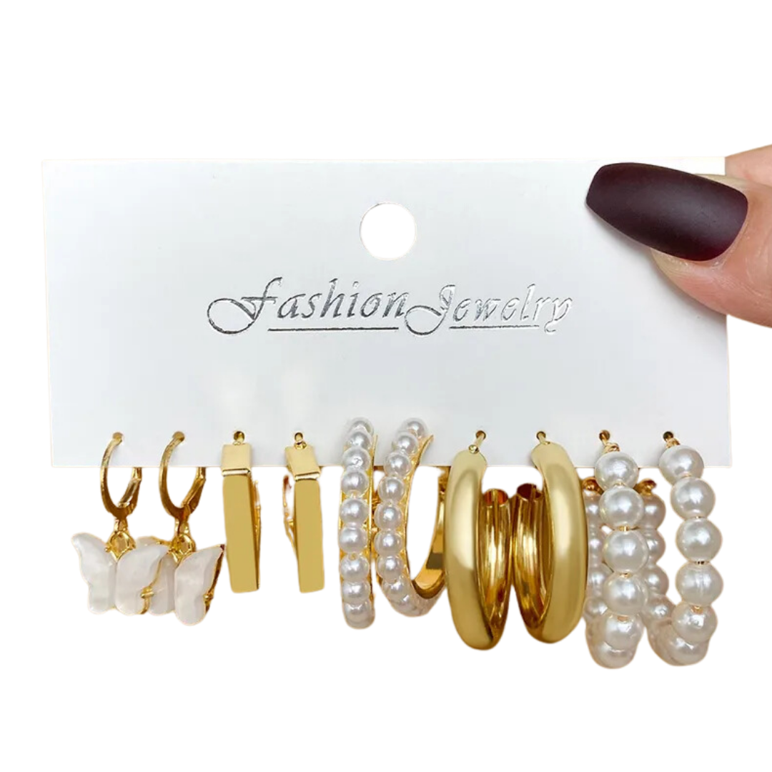 flavouredlove 5 pairs Combo Earrings for Women - FLA1066