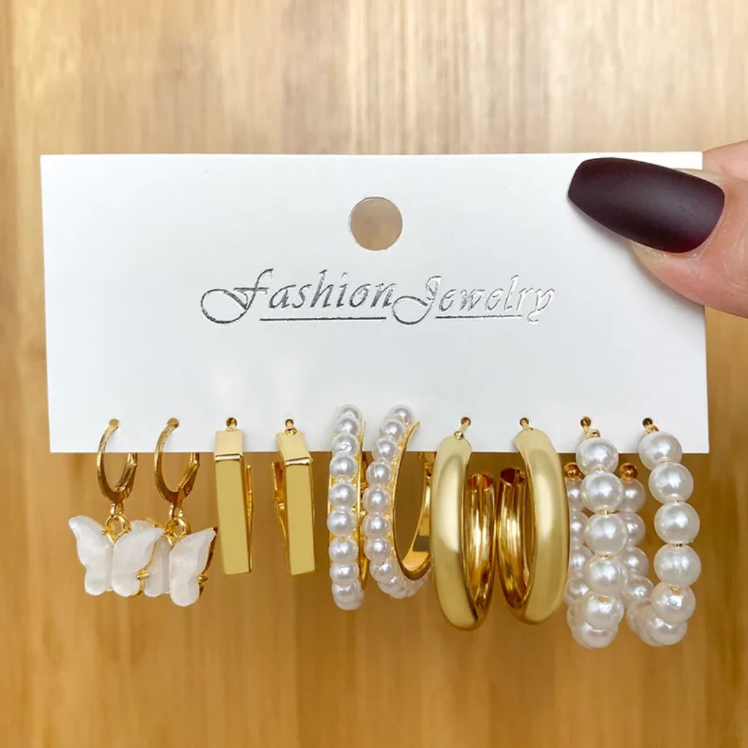 flavouredlove 5 pairs Combo Earrings for Women - FLA1066