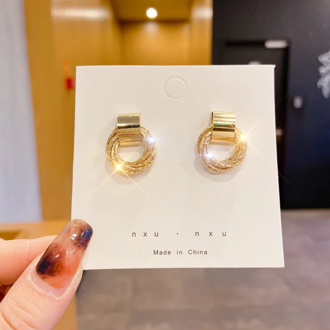 flavouredlove circle shapeFashion Geometric Alloy Plating Women's Earrings 1 Pair - FLA1077