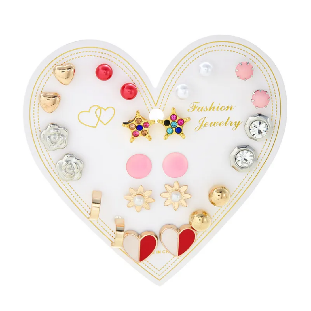 flavouredlove 12 pairs Combo Set Latest Stylish Earrings for Women and Girls - FLA1079