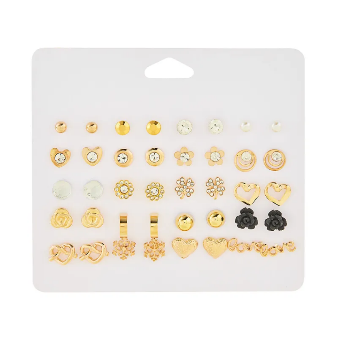 flavouredlove 12 pairs unique Casual Wear Studs for girls - FLA1097