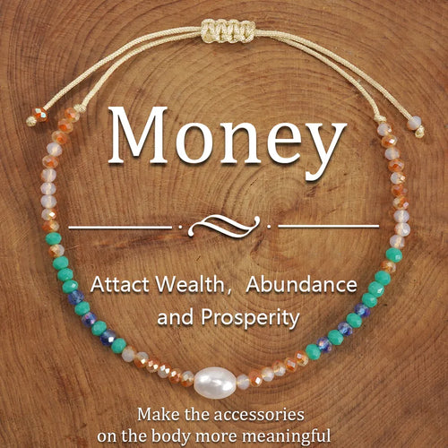 S Shape Drawstring Bracelets for Women with Rope Cord In Chain Featuring Imitation Pearl Beading