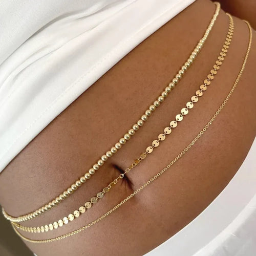 Wholesale Jewelry Basic Metal Waist Chain