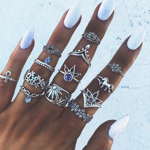 fashion geometric alloy plating artificial gemstones women's