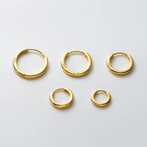 Geometric Round 925 Sterling Silver Earrings