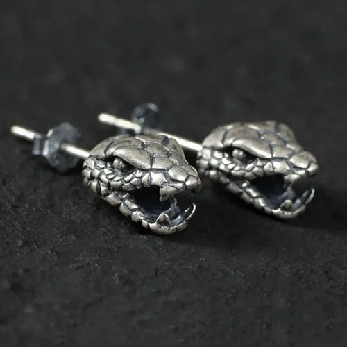 Retro Silver Plated Snake Ear Cuff Unisex Cute Simple Fashion Animal Pattern Copper Jewelry Earrings Unique Personality Accessory