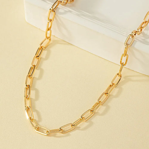 basic geometric alloy zinc wholesale necklace