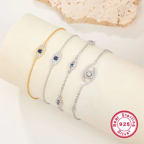 925 Sterling Silver Bracelets Shiny