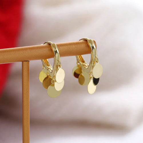 1 Pair Streetwear Geometric Tassel Alloy Drop Earrings