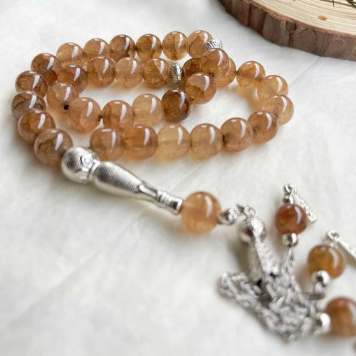 Handmade Ethnic Style Dragon Rosary for Unisex Featuring Glass Material