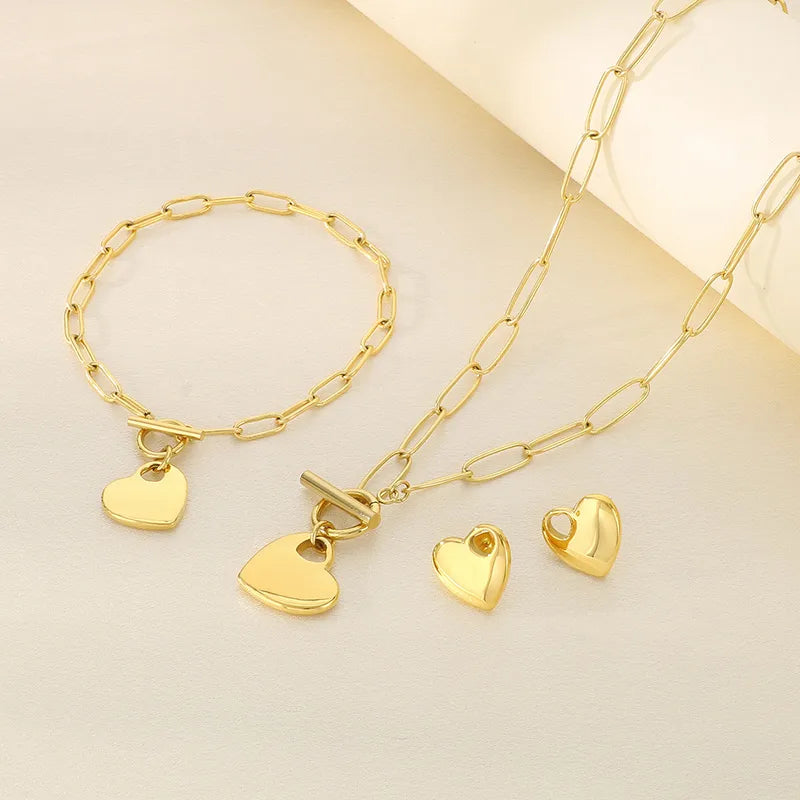 Elevate Your Style with Our Heart-Shaped Jewelry Set
