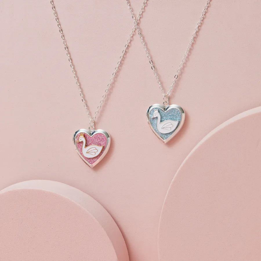 Children's Heart-Shaped Swan Necklaces: A Touch of Elegance