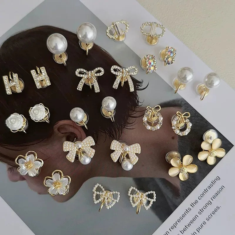 Discover the Elegance of No Drill Pearl Earrings – Hong Kong Style Fan Shape