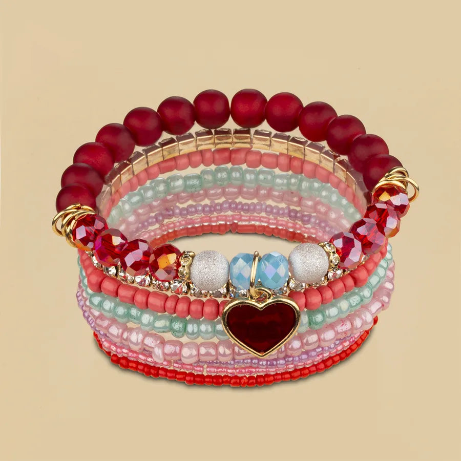 Discover the Elegance of the Multi-Layer Heart Pendant Bracelet