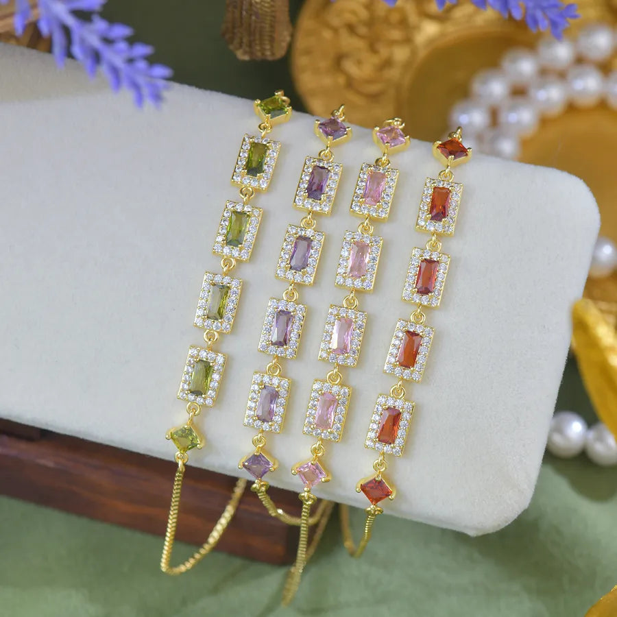 Elevate Your Style with Our French Design Full Drill Zirconia Bracelet Set