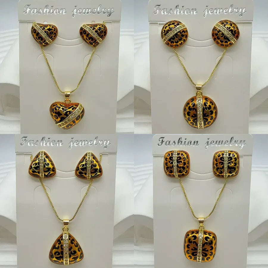 Trendy Hip Hop Copper Water Plated Jewelry Set – A Must-Have for Fashion Enthusiasts