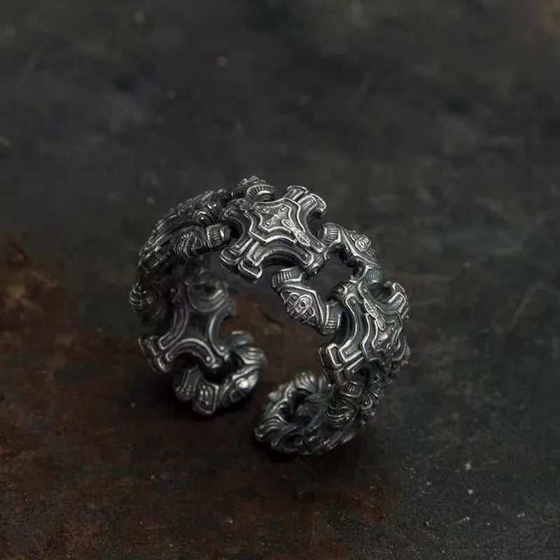 Discover the Elegance of the Original Design Unisex Cross Ring