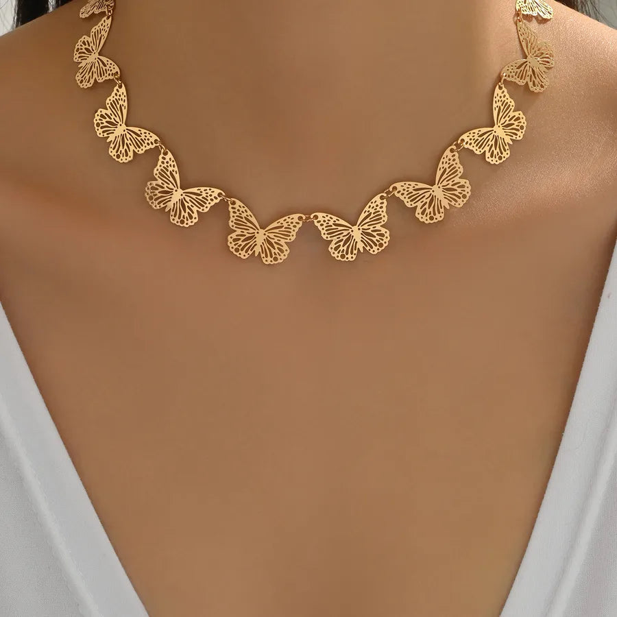 Discover the Elegance of Our KC Gold Plated Butterfly Necklace