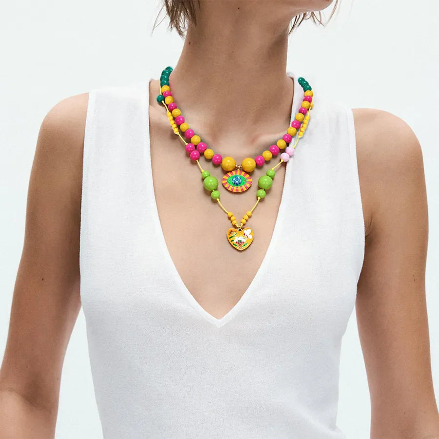 Elevate Your Style with Our Handmade Beaded Multi-Layered Necklace