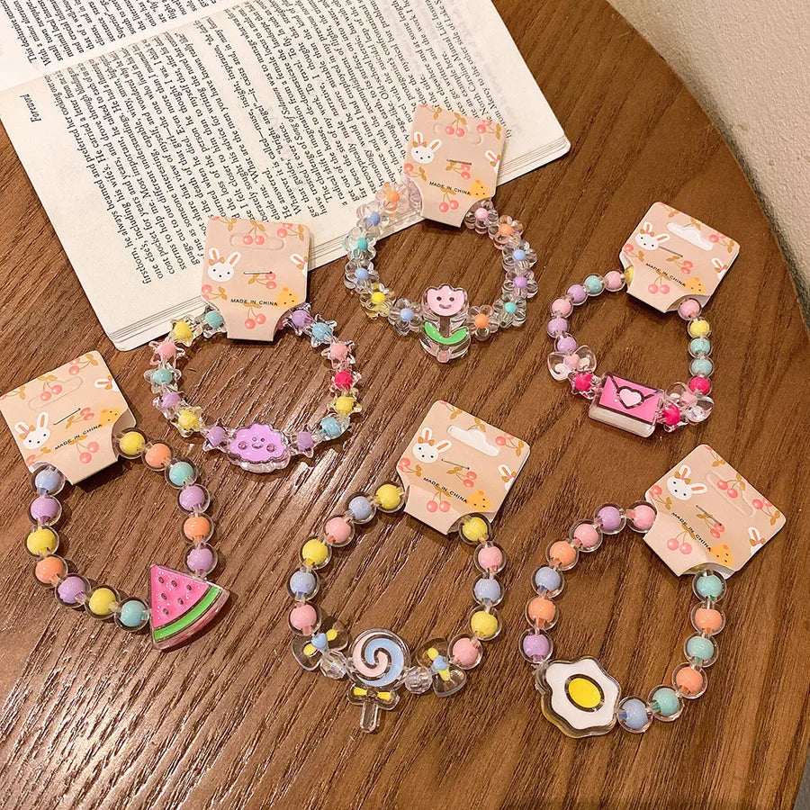 Enchanting Handmade Cartoon Children's Bracelet for Young Princesses