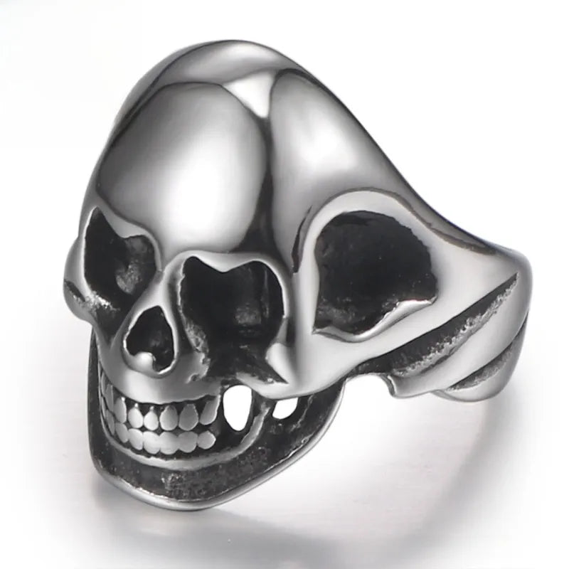 Discover the Timeless Elegance of the Titanium Steel Men's Skull Ring