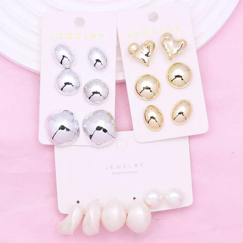 Elevate Your Style with Gold Plated Acrylic Heart Shaped Earrings