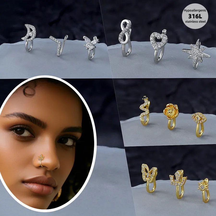 Discover the Elegance of Our Stainless Steel U-Shaped Nose Clip