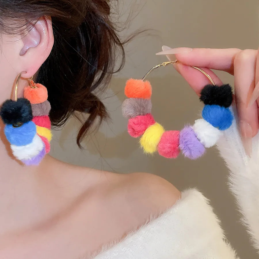 Discover the Elegance of Needle Dopamine Round Ball Earrings