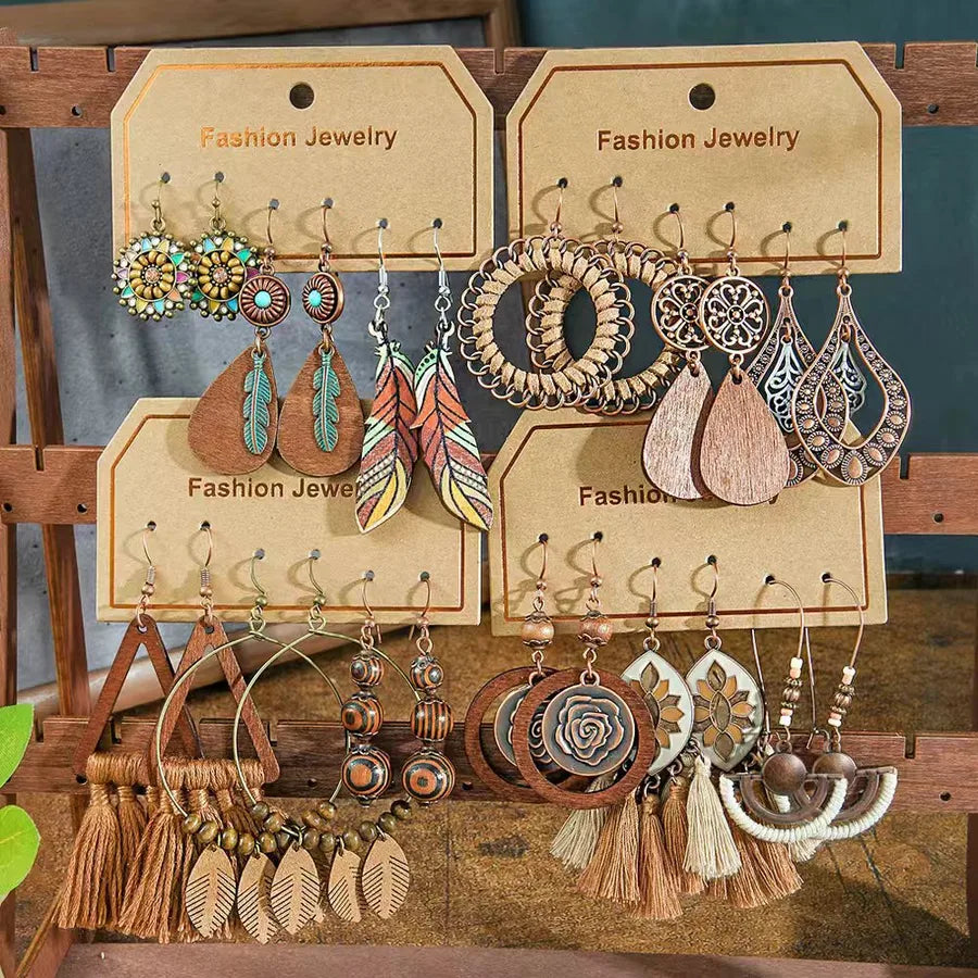 Elevate Your Style with Bohemian Tassel Feather Earrings