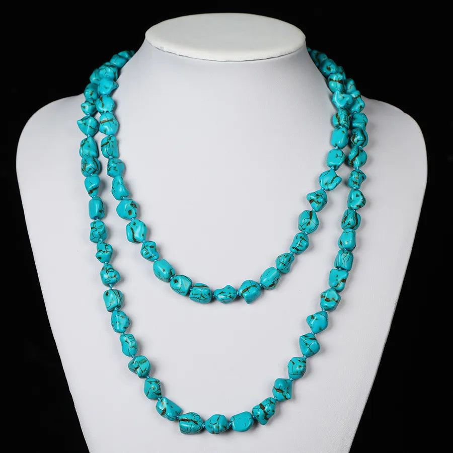 Elevate Your Style with the Ethnic Style Geometric Turquoise Women's Necklace