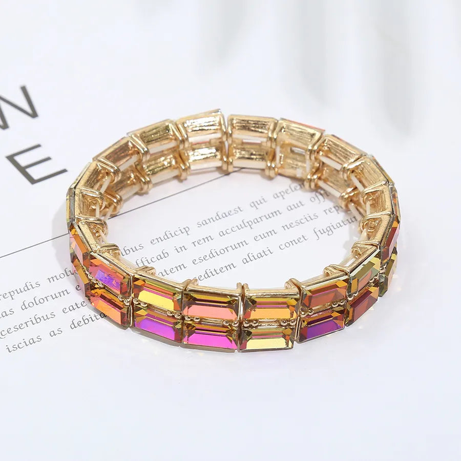 Elevate Your Style with the Fashionable Geometric Pattern Metal Bracelet