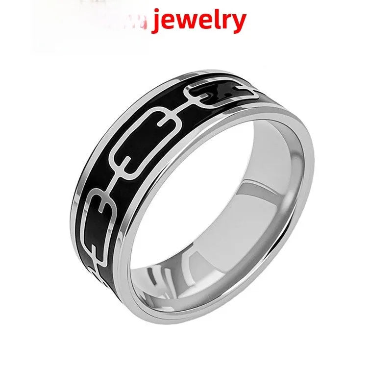 Discover the Timeless Elegance of Our Vintage Titanium Steel Men's Ring