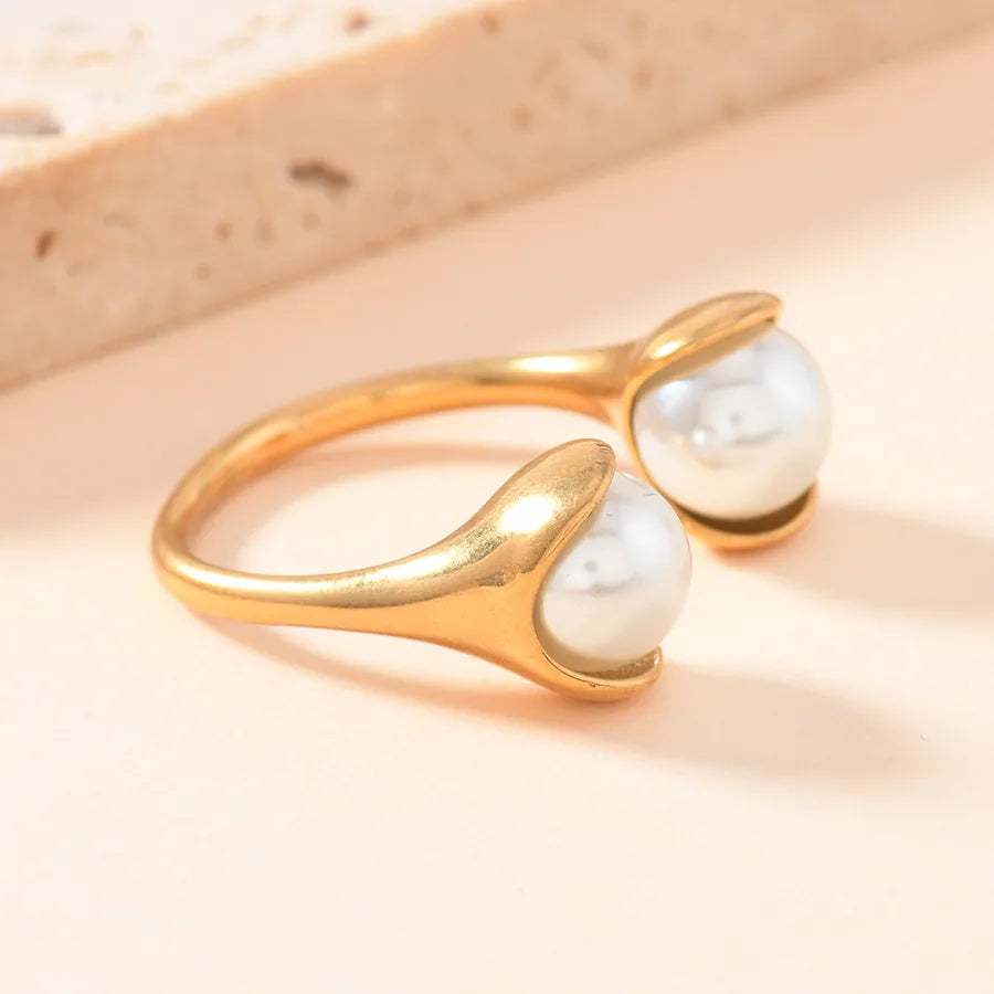 Discover the Elegance of Our Classic Style Pearl Inlay Rings