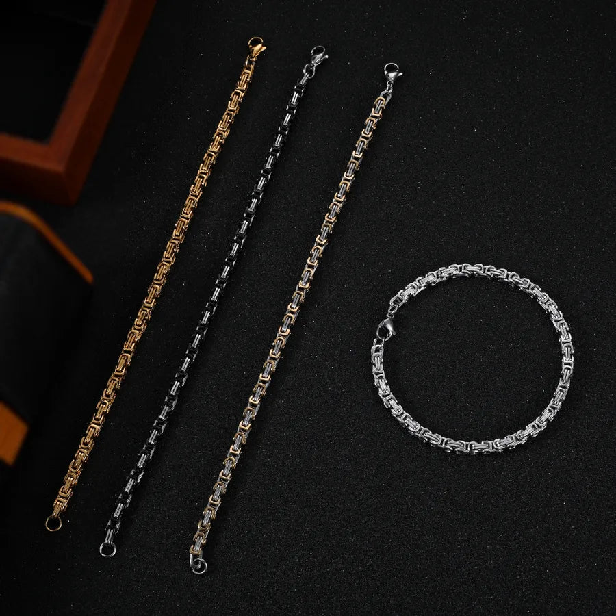 Discover the 4mm Titanium Steel Stainless Steel Emperor Bracelet: A Trendy Accessory for Every Man