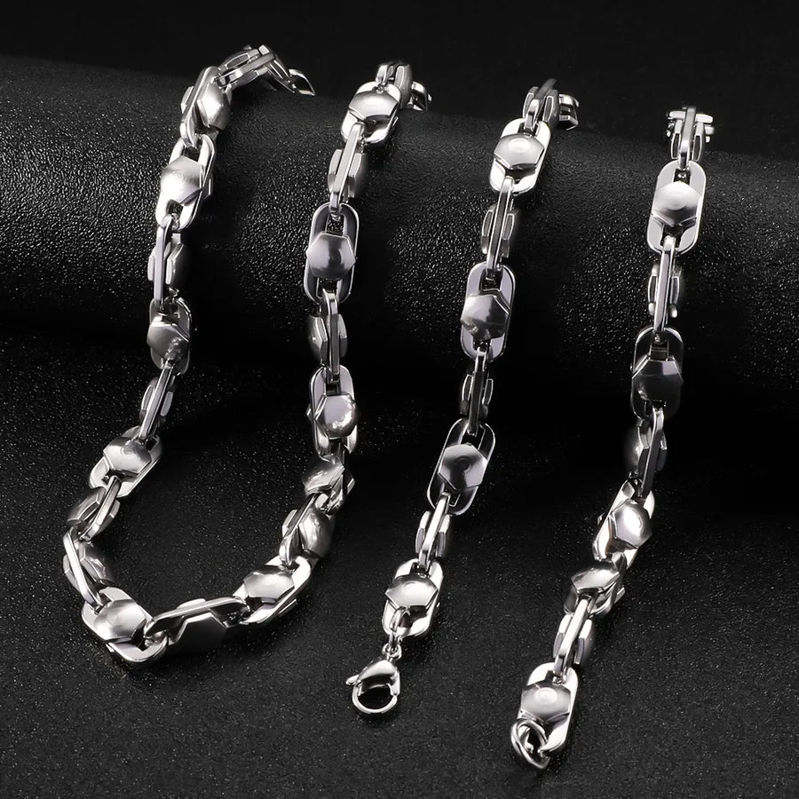 Elevate Your Style with the 304 Stainless Steel Rivet Splicing Tassel Necklace: A Must-Have in Men's Jewelry