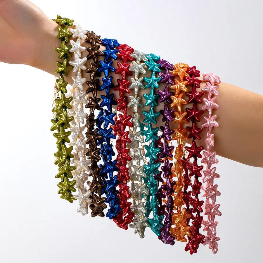 Discover the Elegance of the Fashionable Multi-Color Starfish Necklace