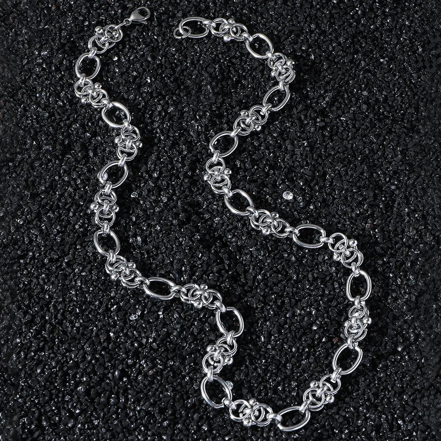 Discover the Elegance of Our Men's Hip Hop Style Stainless Steel Necklace