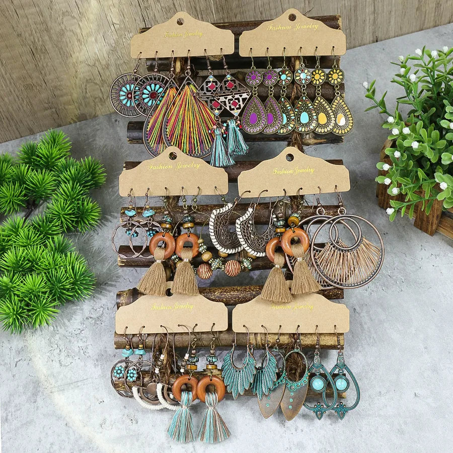 Elevate Your Style with Our New Bohemian Style Women's Large Hoop Earrings Set