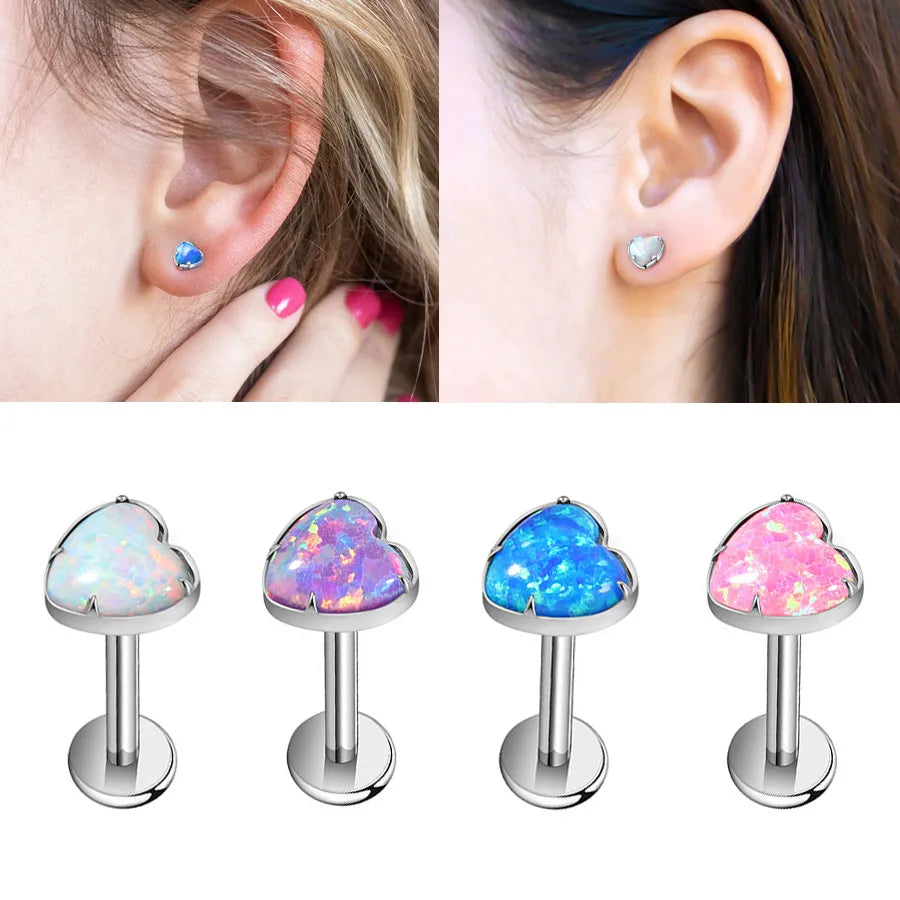 Discover the Elegance of Colorful Titanium Heart-Shaped Prong Set Zirconia Jewelry