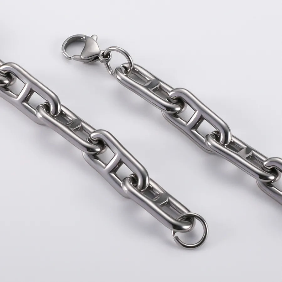 Discover the Elegance of Our 304 Stainless Steel Jewelry: The Minimalist Men's Spliced Tassel Bracelet