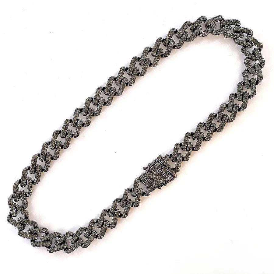 Elevate Your Style with the Black Miami Cuban Chain Necklace