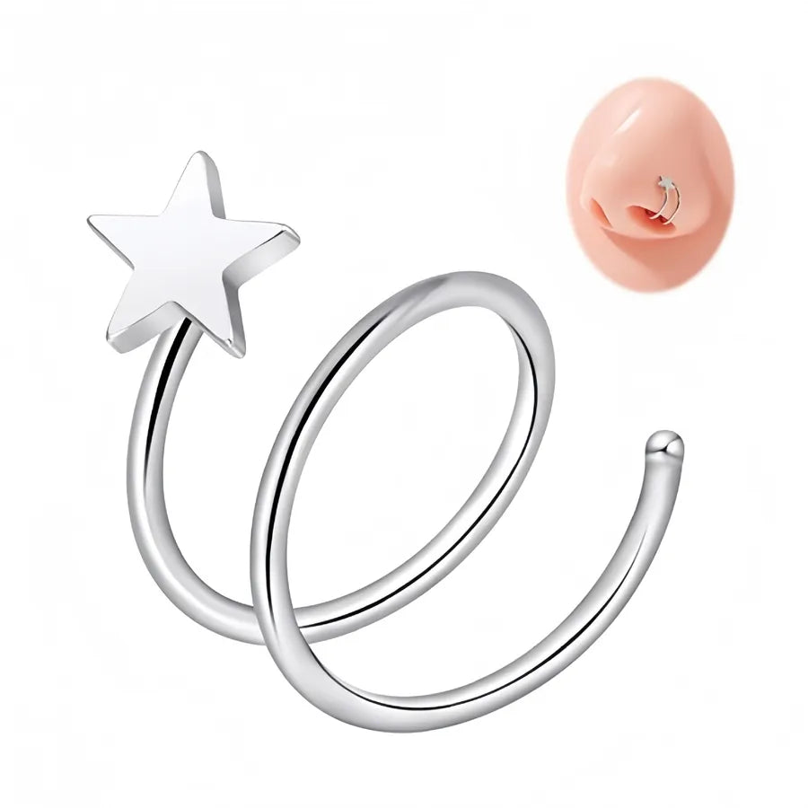 Elevate Your Style with Our Double Helix Nose Ring