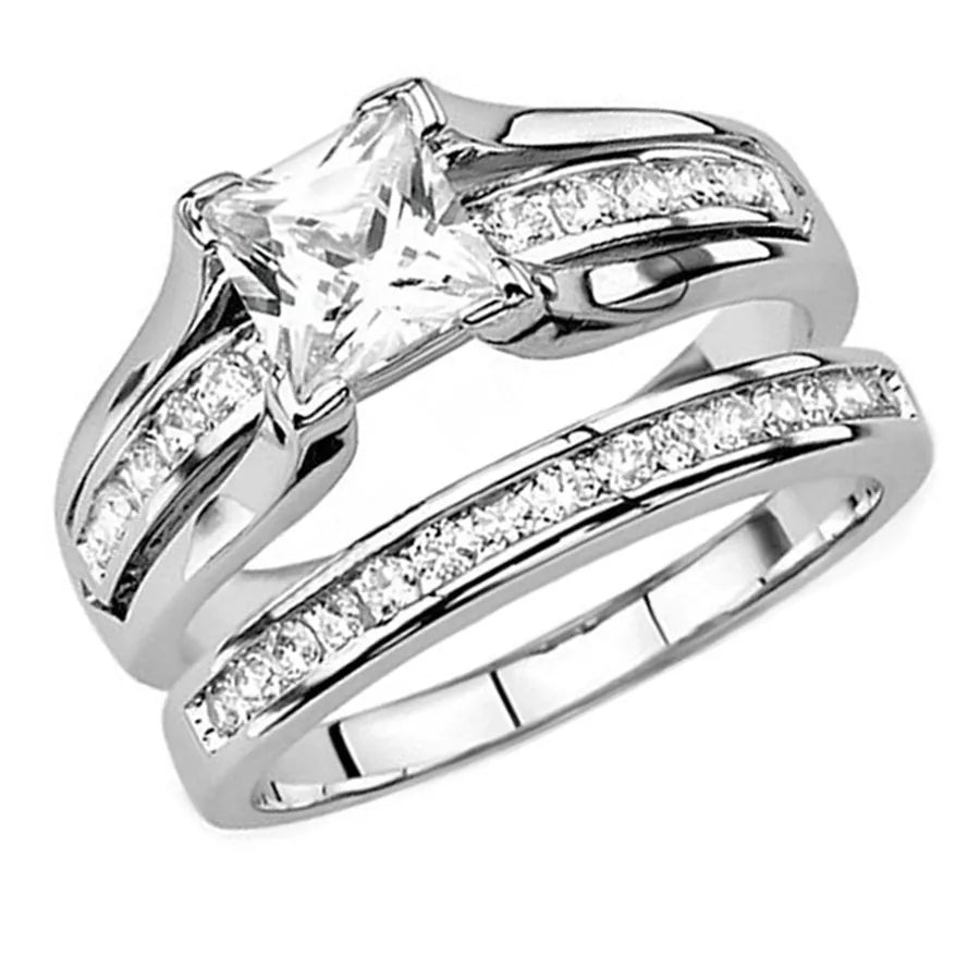 Discover Elegance with the Gold-Plated Zircon Ring for Couples